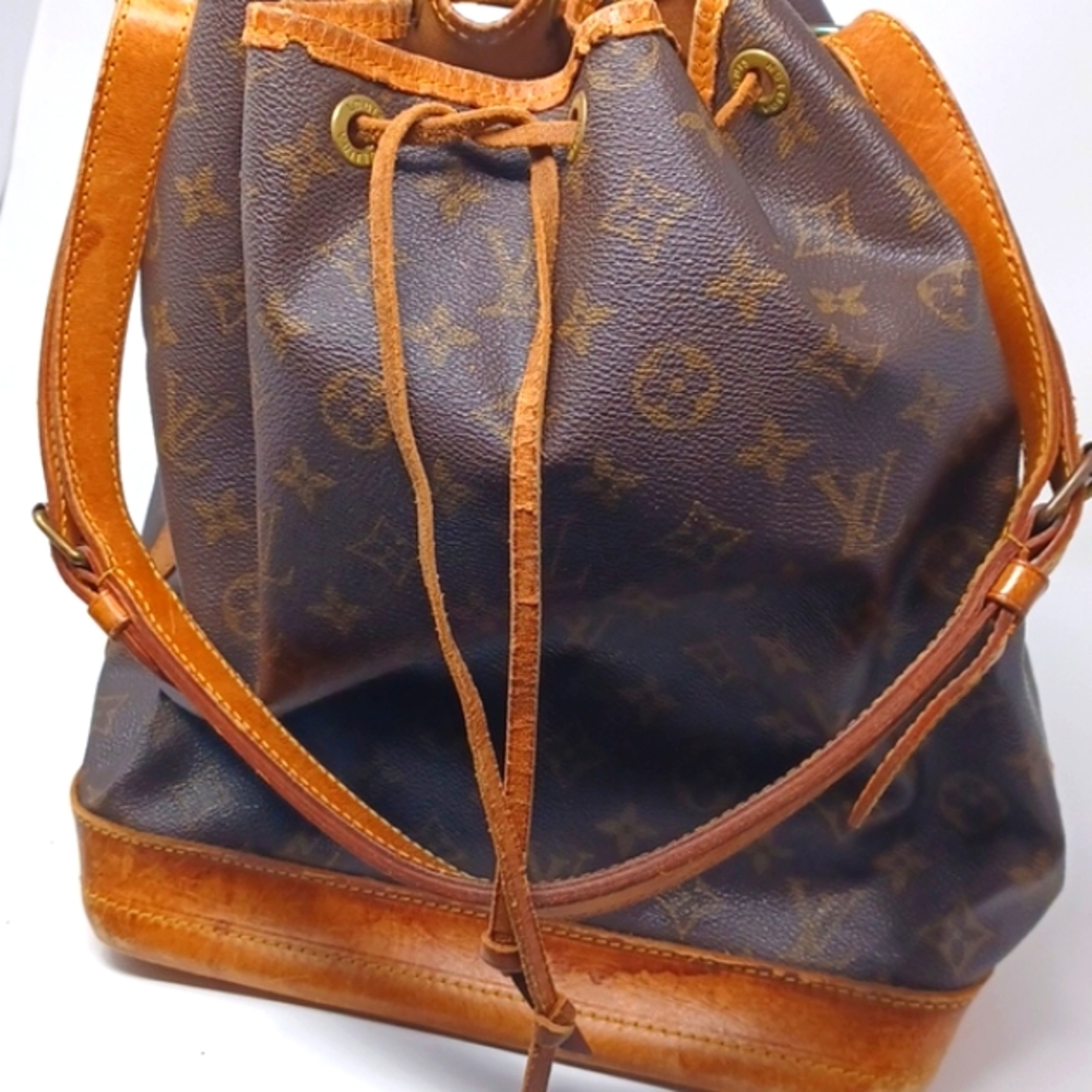 $590 Auth Louis Vuitton Noe GM Bucket Bag Monogram